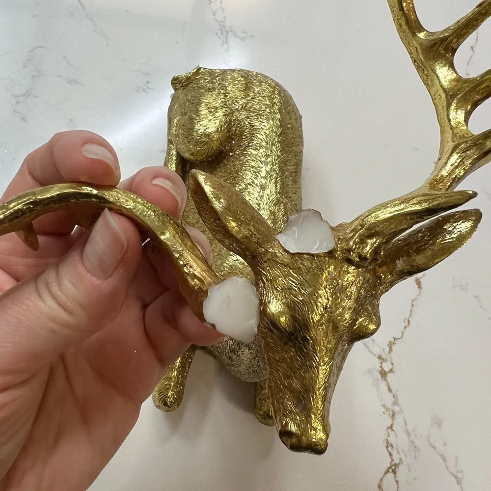 Z GALLERIE WOODLAND DEER GOLD 8